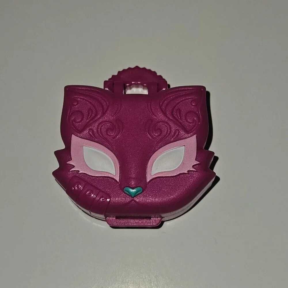 Shopkins Lil' Secrets Party Pop Ups Pink Cat Compact Girl Figure READ
